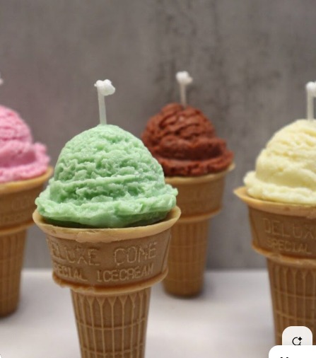 Ice Cream Cone Candle